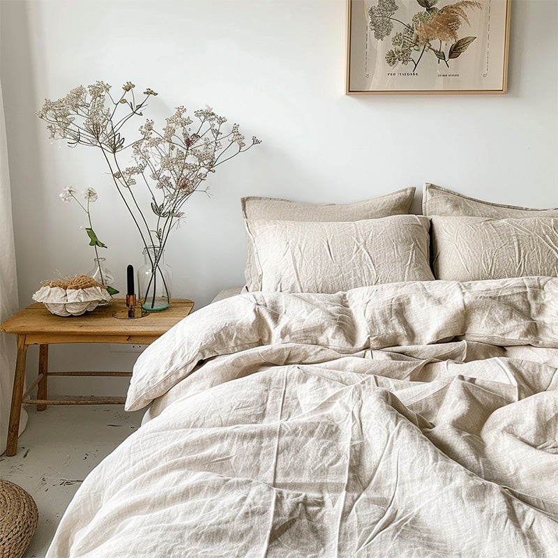 Natural Linen Duvet Cover